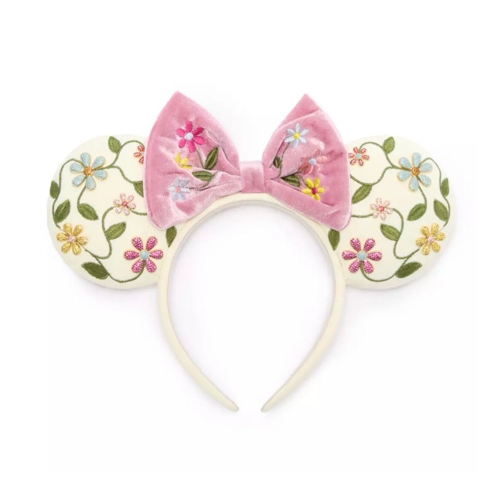 Minnie Mouse Floral Ear Headband by BaubleBar NWT